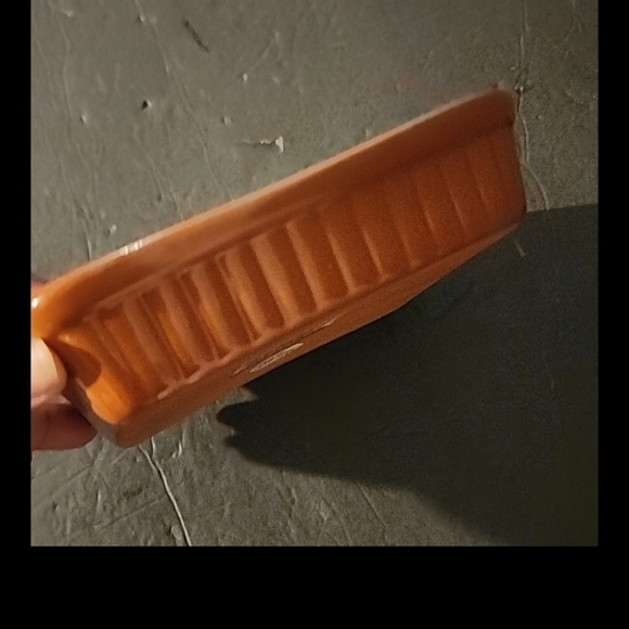 Square Ceramic Plate Hand-Painted Fruit Design - Picture 3 of 5